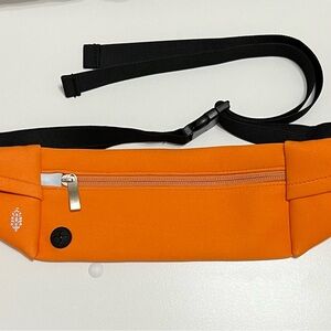 FP Movement Free People Orange Runner Sling Belt Bag Adjustable Strap Zipper